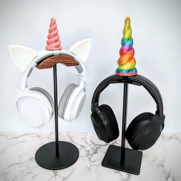 Unicorn Horn for Headphones, Cosplay Horse Ears for Headset, Twitch Streaming Gaming Accessories