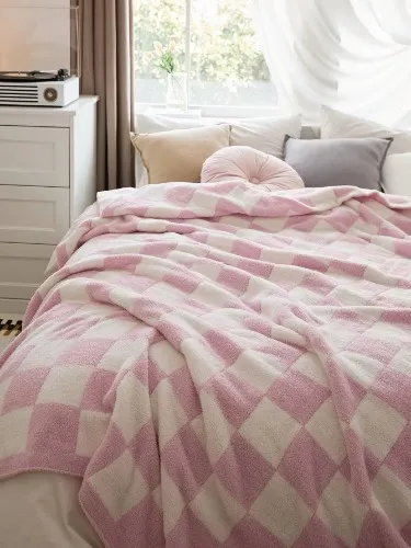 Manta con patrón de cuadros | 130x160 | SHEIN España