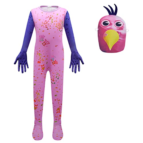 Delanhon Kids Boys Girls Funny JUMBO JOSH Opila Bird Horror Game Halloween Cosplay Costume Party Fancy Outfits - Opila bird - 11-12 Years
