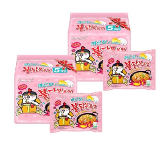Samyang Buldak 10er Pack Carbonara Hot Chicken Flavor Ramen - 140g