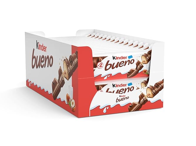 Ferrero Kinder Bueno Kinder Bueno Wafer Cookies - Pack of 30, 1360 g - 1