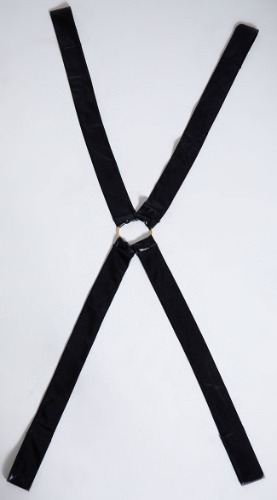 Yandy Wet Look 4-way Bondage Ties | Black / One Size Fits Most