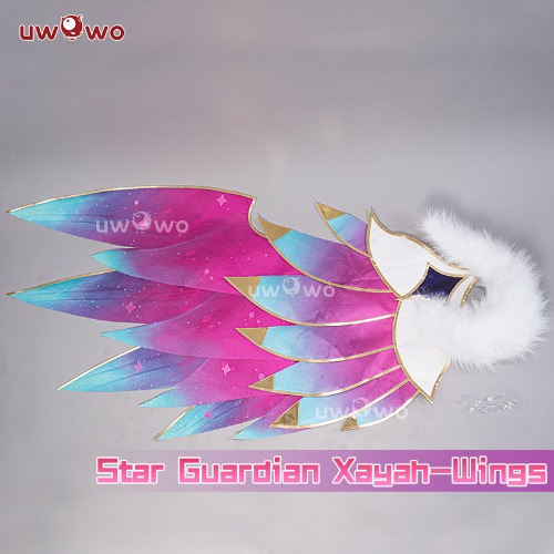 【In Stock】Uwowo League of Legends/LOL: Redeemed Star Guardian Xayah SG WR Wild Rift Cosplay Costume - 【In Stock】Wing
