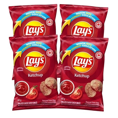 Ketchup Flavoured Potato Chips(Pack of 4)