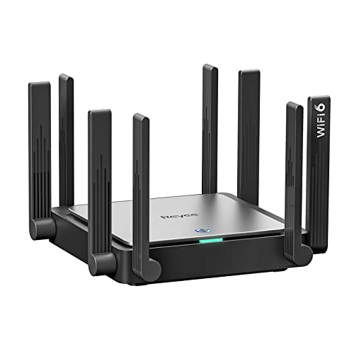 Reyee WiFi 6 Router AX3200 Wireless Internet High Speed Smart Router with 8 Omnidirectional Antennas, Dual Band Gigabit Computer Router Mesh Support for Homes up to 3000 Sq. ft. - E5 - AX3200