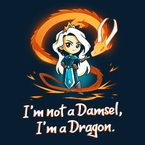 I'm Not a Damsel, I'm a Dragon | Funny, cute & nerdy shirts