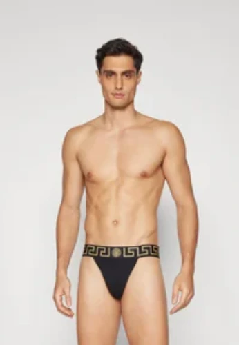 UNDERPANTS JOCK STRAP TOPEKA STRETCH NEW LOGO - Briefs - black/gold