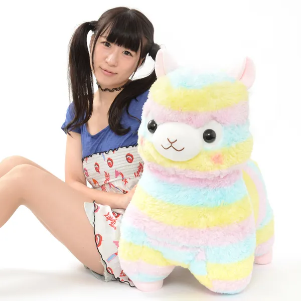 Rainbow Alpacasso Alpaca Plush (Super Jumbo)