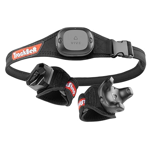Rebuff Reality Trackstraps for Vive Tracker 3.0, 2.0, Vive UltimateTracker, Tundra Tracker – Empower Full Body Tracking in VR Chat, Dance Dash, and Other FBT Apps (Tracker Sold Separately), Black