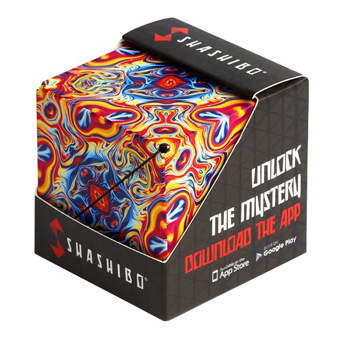 SHASHIBO Shape Shifting Box - Award-Winning, Patented Fidget Cube w/ 36 Rare Earth Magnets - Transforms Into Over 70 Shapes, Download Fun in Motion Toys Mobile App (Original Series - Spaced Out)
