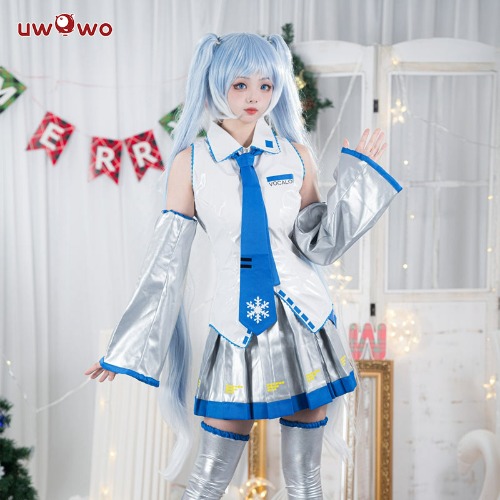 Uwowo V Singer Snow Girl Project Sekai Christmas Cosplay Costume - 【Pre-sale】XXL