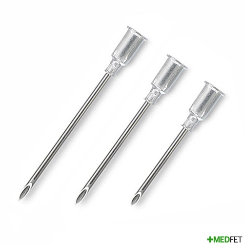 Box of 100 Aluminium Hub Needles 14g 