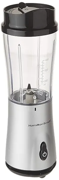 Hamilton Beach® Single-Serve Blender with Travel Lid 14 oz.,Silver, 51107C