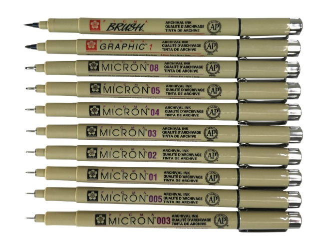 Sakura Micron Liners (10 Piece)