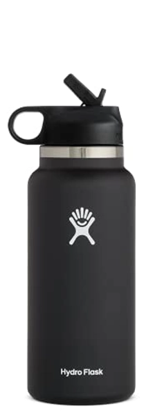 Hydro Flask Wide Mouth Straw Lid - 32 Oz - Black