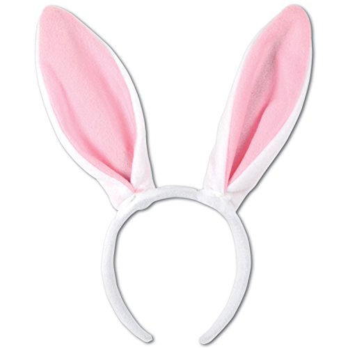 Beistle Bunny Ears Headbands For Easter Party Supplies: Easter - Soft-touch Bunny Ears - 1 Pack