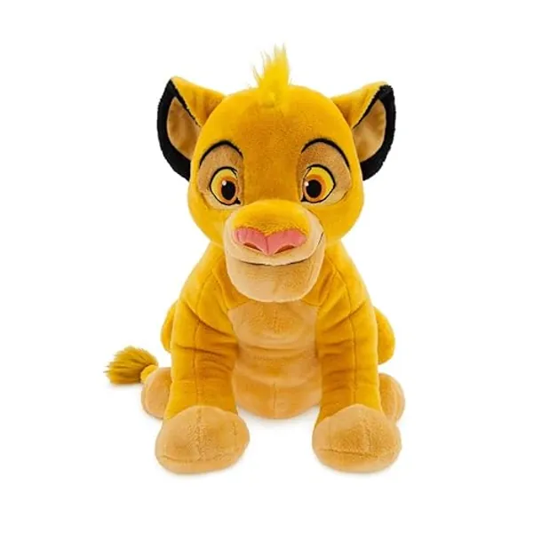 Disney Store Official Simba Medium Soft Toy for Kids, Cuddly Character with Fuzzy Texture and Embroidered Details, Furry Mane and Tail Tuft, Disney Plushy Suitable for All Ages. - Simba