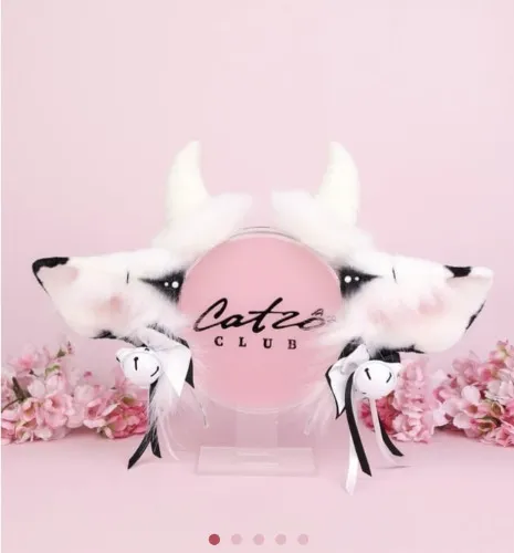 Realistic COW Ears - Black