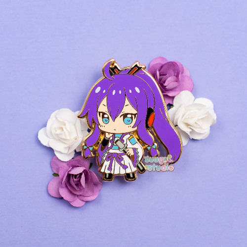 Virtual Vocalist Gackpo/Gakupo Hard Enamel Pin - [A Grade] / Simple Rubber Back