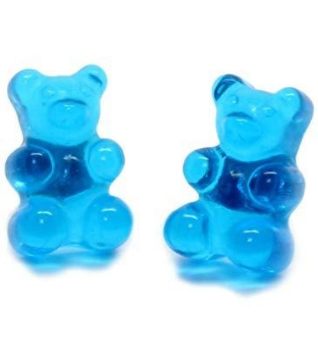 Gummy Bear Earrings - Blue Studs