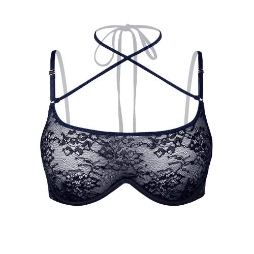 Rush Wired Bra Black - M/34C/36B / Black