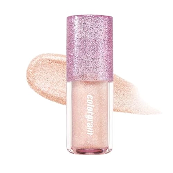 COLORGRAM Milk Bling Shadow 07 Fairylike | Pigmented Glistening Liquid Glitter Eyeshadow, Long-lasting Shimmer to Matte Eyeshadow, Infused with different sized Glittery Pearls 0.11 Fl. Oz.