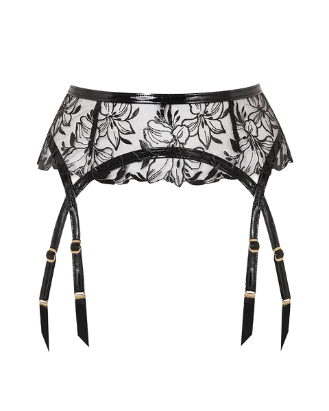 Ozella Suspender in Black | Agent Provocateur