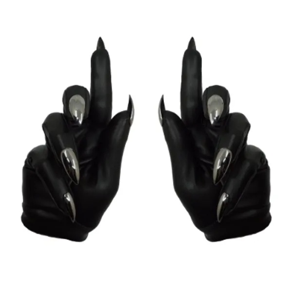 Majesty Black short Vampire Gloves