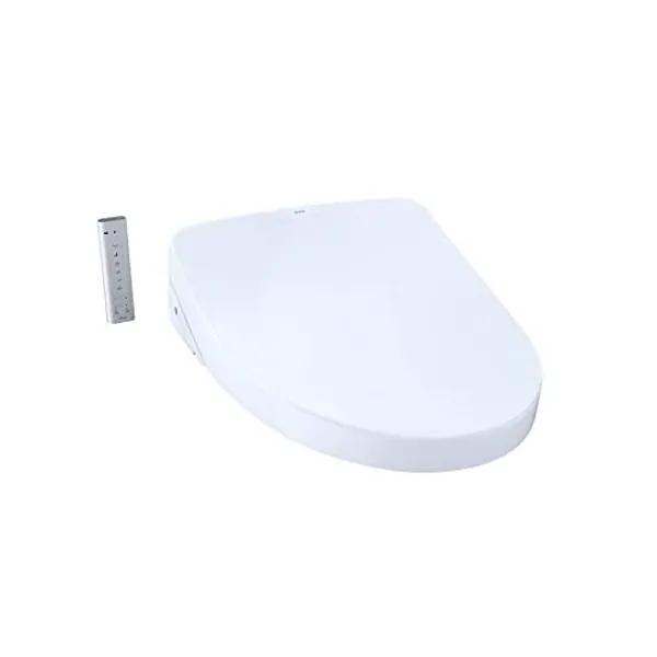 TOTO SW3056AT40-01 S550e WASHLET+  Auto Flush Ready Electronic Bidet Toilet Seat w/EWATER+  Auto Open  Close Contemporary Elongated Lid (Cotton White)