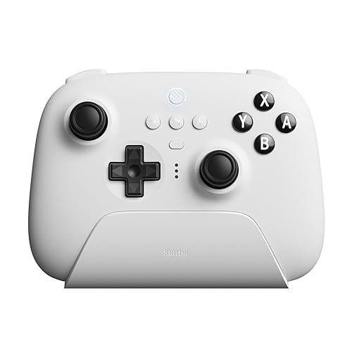 8BitDo Ultimate Bluetooth & 2.4g Controller with Charging Dock for Switch and Windows - White - Single