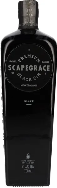 Scapegrace Small Batch Premium Black Gin, 700 ml (1 bottle)