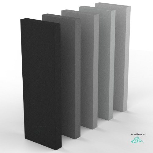 Fabric Wrapped Acoustic Panels | Sound Absorbing Wall Panels - Black