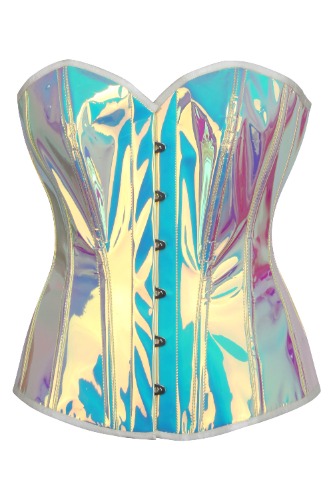 Iridescent PVC Overbust Corset | 30" Corset (Suitable for 33-34" Natural Waist)