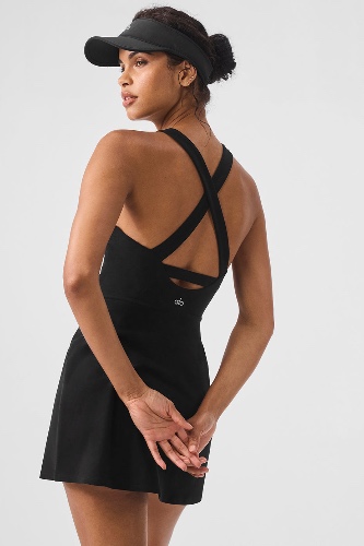 Alosoft Backspin Dress - Black | Black / S
