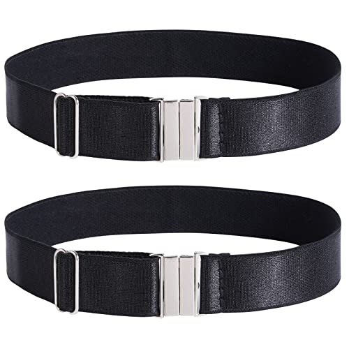 Moon Wood Plus Size Thigh Garter Belt, Adjustable High Elastic Garter Belt - Black