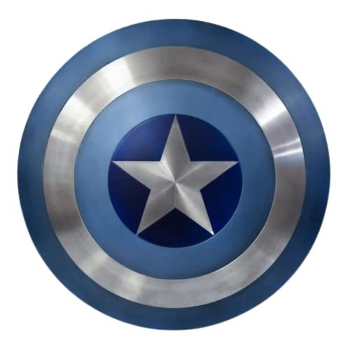 IRON AGE CRAFTS Captain Shield - Stealth Shield Metal Replica - The Winter Soldier, Captain Shield - The Falcon and The Winter Soldier Shield - Metal Blue - 