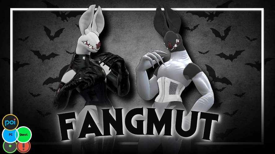 FangMut Bat Creature Avatar Vrchat 3.0 [PC] & [Quest]
