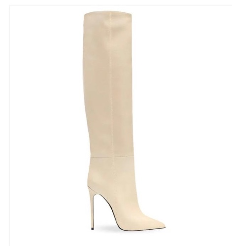 Crema Leather Knee High Boots #2