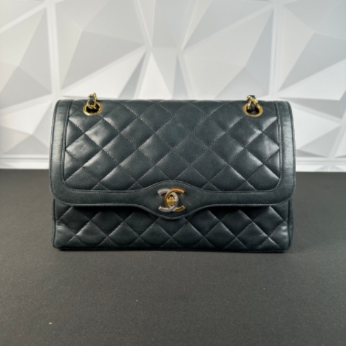 Chanel Vintage Quilted Lambskin Paris Double Flap (Pre-loved)