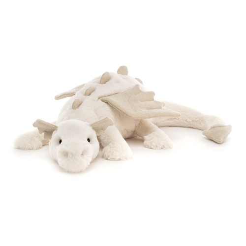 Jellycat Large Snow Dragon Plush Soft Toy