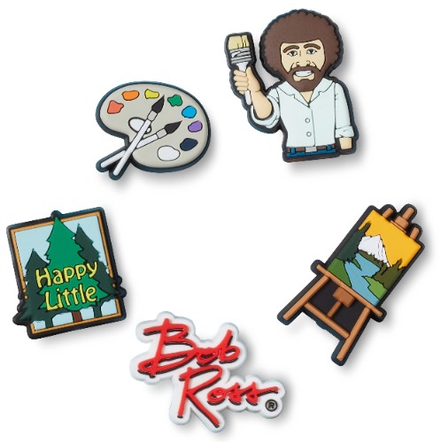 Crocs Icon Pack Shoe Charms | Jibbitz - 5 Pack - Bob Ross