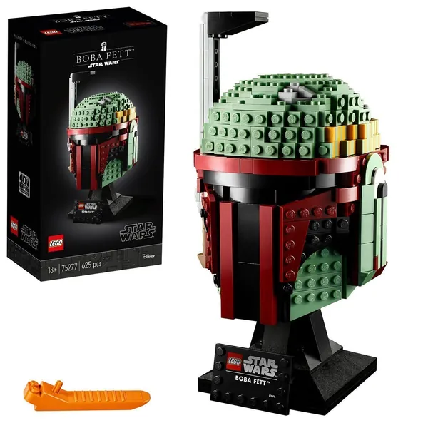 LEGO Star Wars Boba Fett Helmet 75277 Building Kit, Cool, Collectible Star Wars Character Building Set