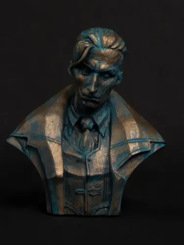 Bust of Silco from "Arcane" (Bronze with a patina)