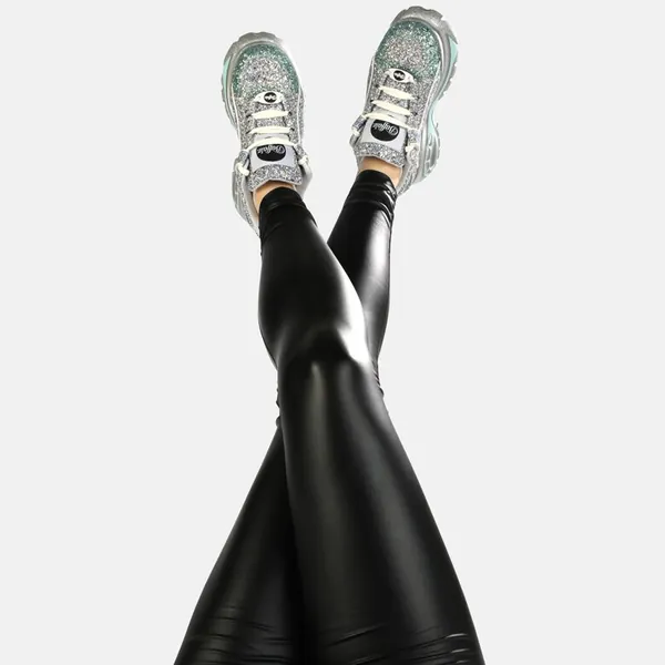 Classic Sneaker Low vegan, silver glitter