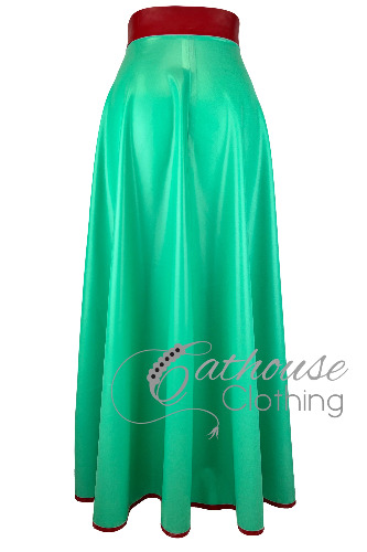 Clinic Maxi Skirt | X-Large / Jade & red