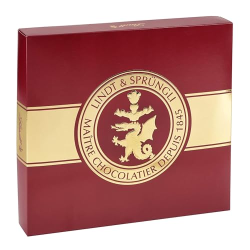 Lindt Schokolade LINDOR Deluxe Box | 1350 g | Ca. 108 Kugeln mit zartschmelzender Füllung, Sorten: Milch, Dark 70%, feinherb, Haselnuss, Weiß, Pistazie | Pralinengeschenk | Großpackung - Lindor Deluxe Box - Single