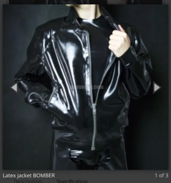 Latex jacket BOMBER