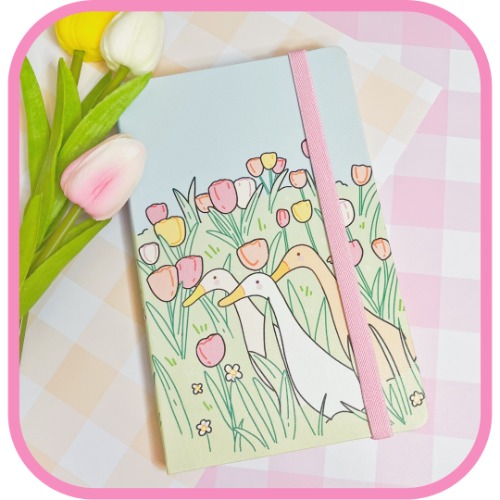 garden ducks notebook - In stock