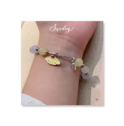 Kawaii Beaded Bracelets - Big Bead Pompom