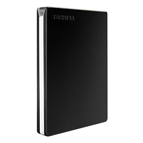 Toshiba Canvio Slim 2TB Portable External Hard Drive USB 3.0, Black - HDTD320XK3EA - Black - 2TB - Slim